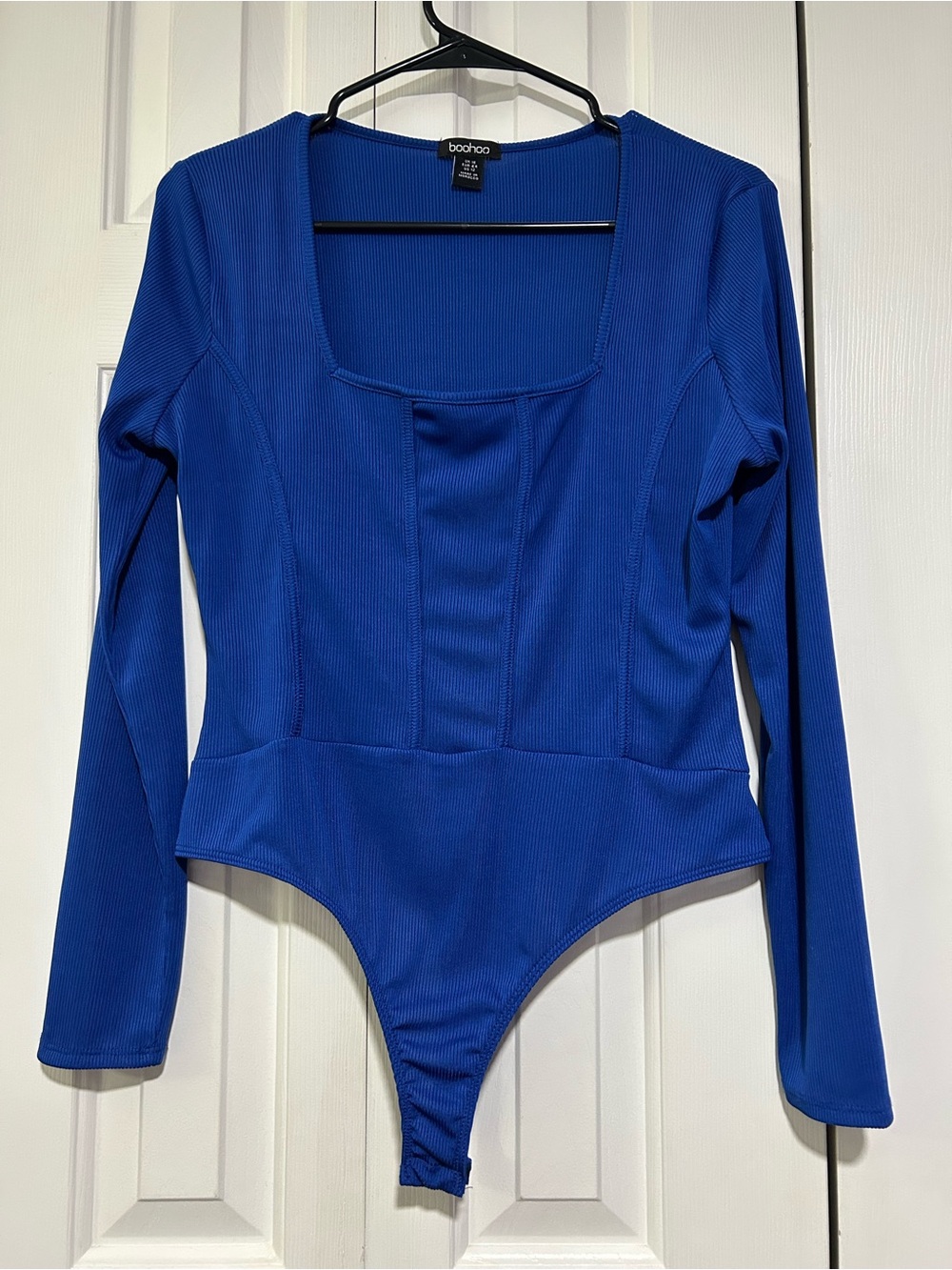 Blue & Black Long Sleeve Bodysuits